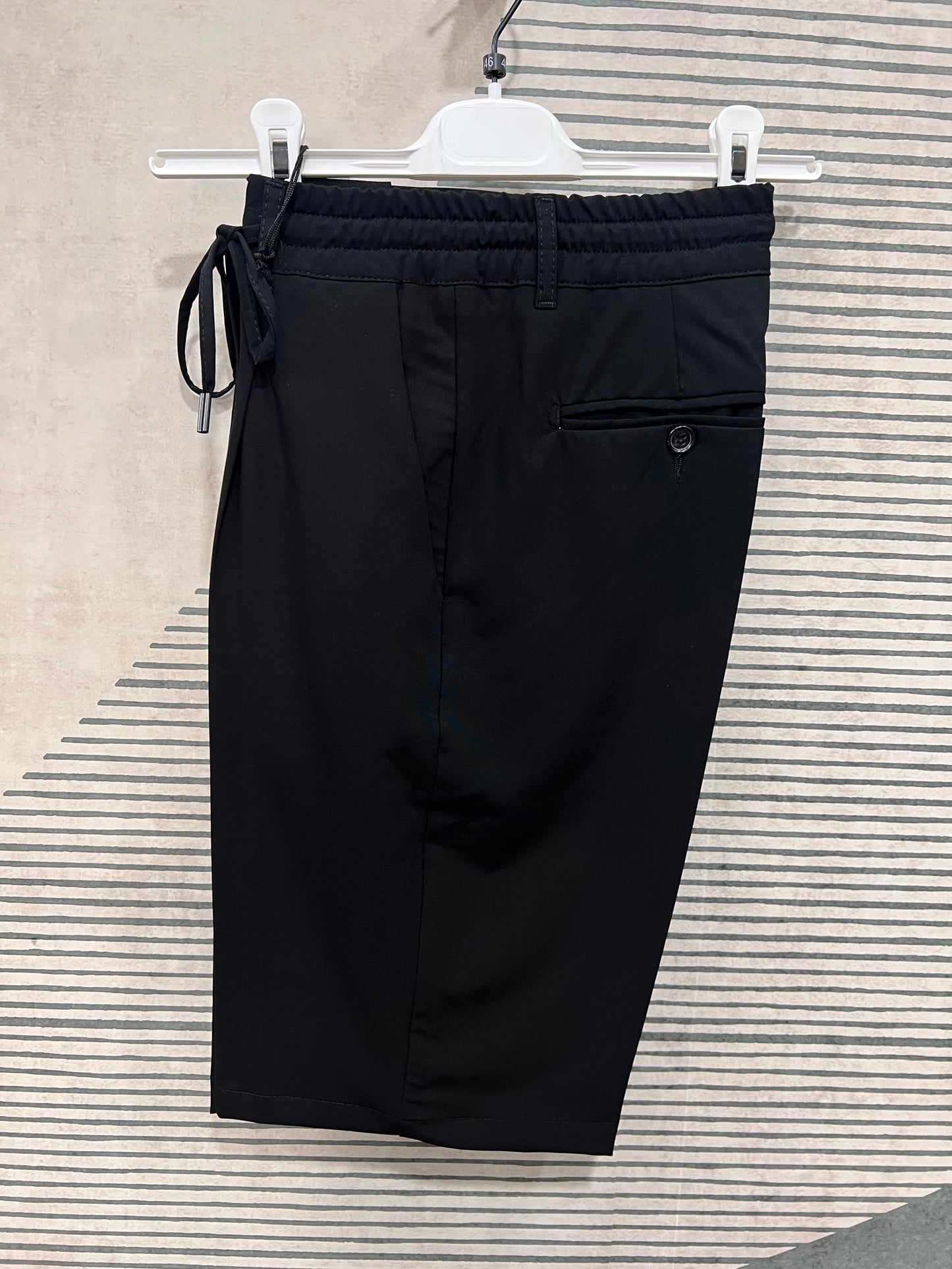 Bermuda| Poly Viscosa| Blu & Nero