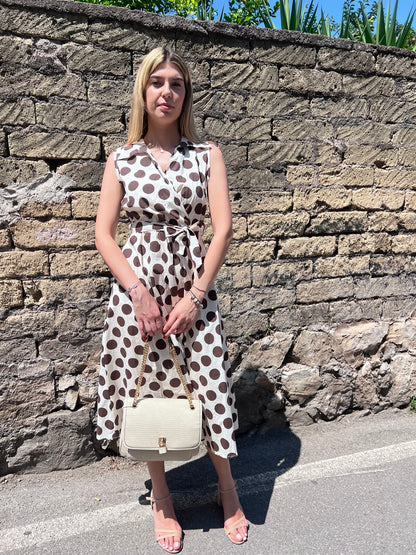 Abito Cotone| Pois| Moro| Blu
