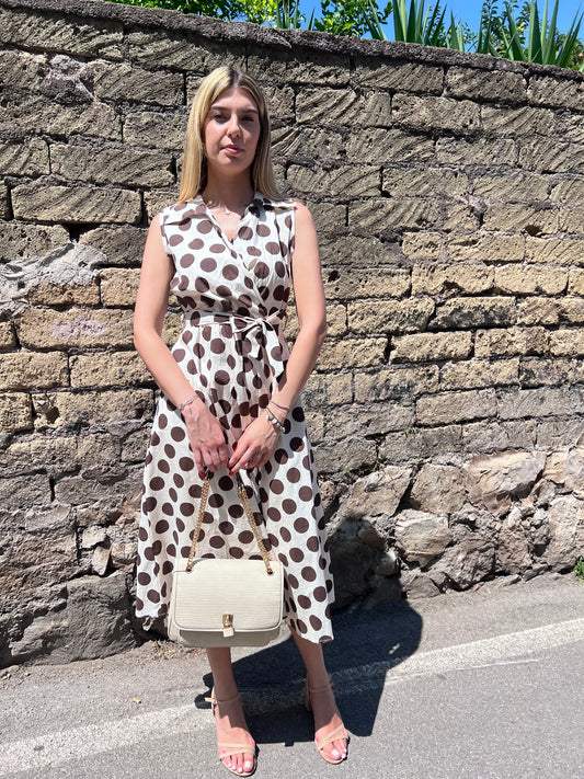 Abito Cotone| Pois| Moro| Blu
