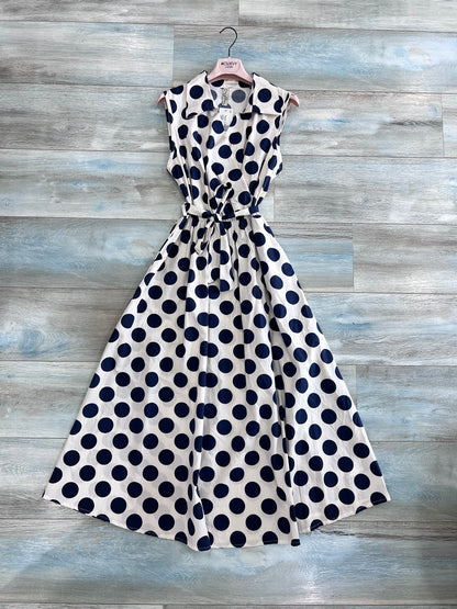 Abito Cotone| Pois| Moro| Blu