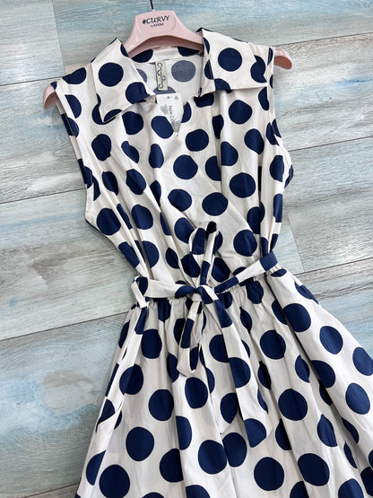 Abito Cotone| Pois| Moro| Blu