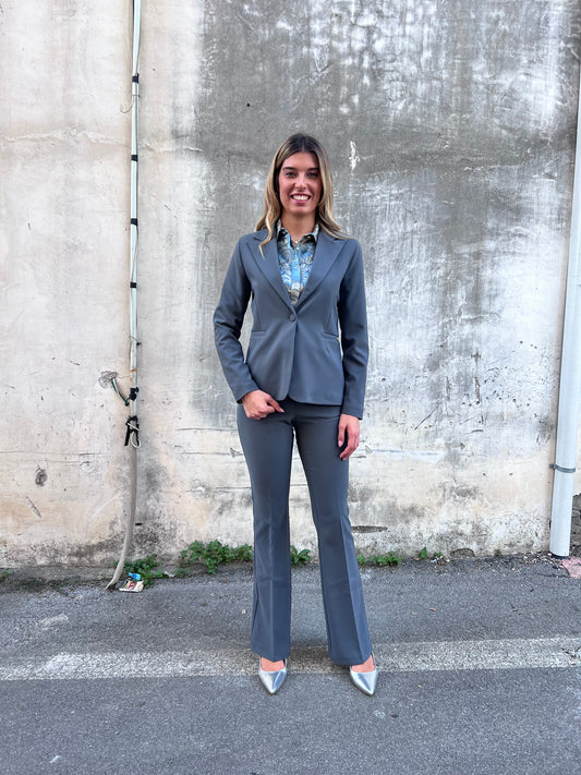Coordinato elegante donna grigio - perfetto per ufficio e look professionali