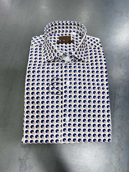 "Camicia elegante uomo business - tessuto cotone twill Made in Italy"