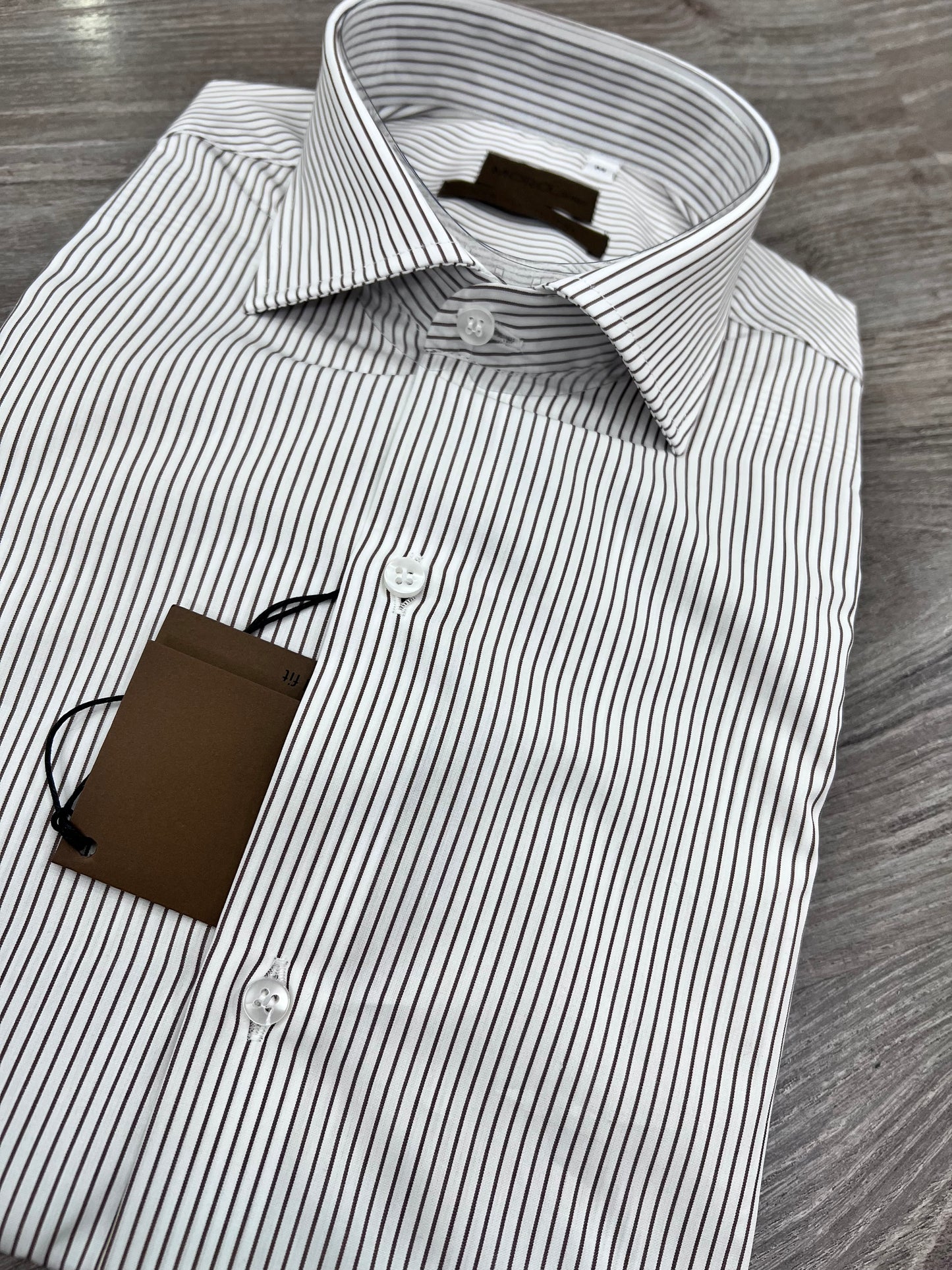 "Camicia uomo business rigata - tessuto cotone 100% Made in Italy"