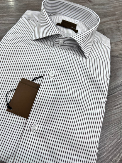 "Camicia uomo business rigata - tessuto cotone 100% Made in Italy"