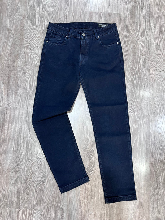  Jeans uomo blu slim fit 5 tasche Made in Italy - vista frontale