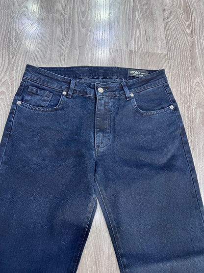 Jeans uomo blu Moro - dettaglio tessuto elasticizzato cotone