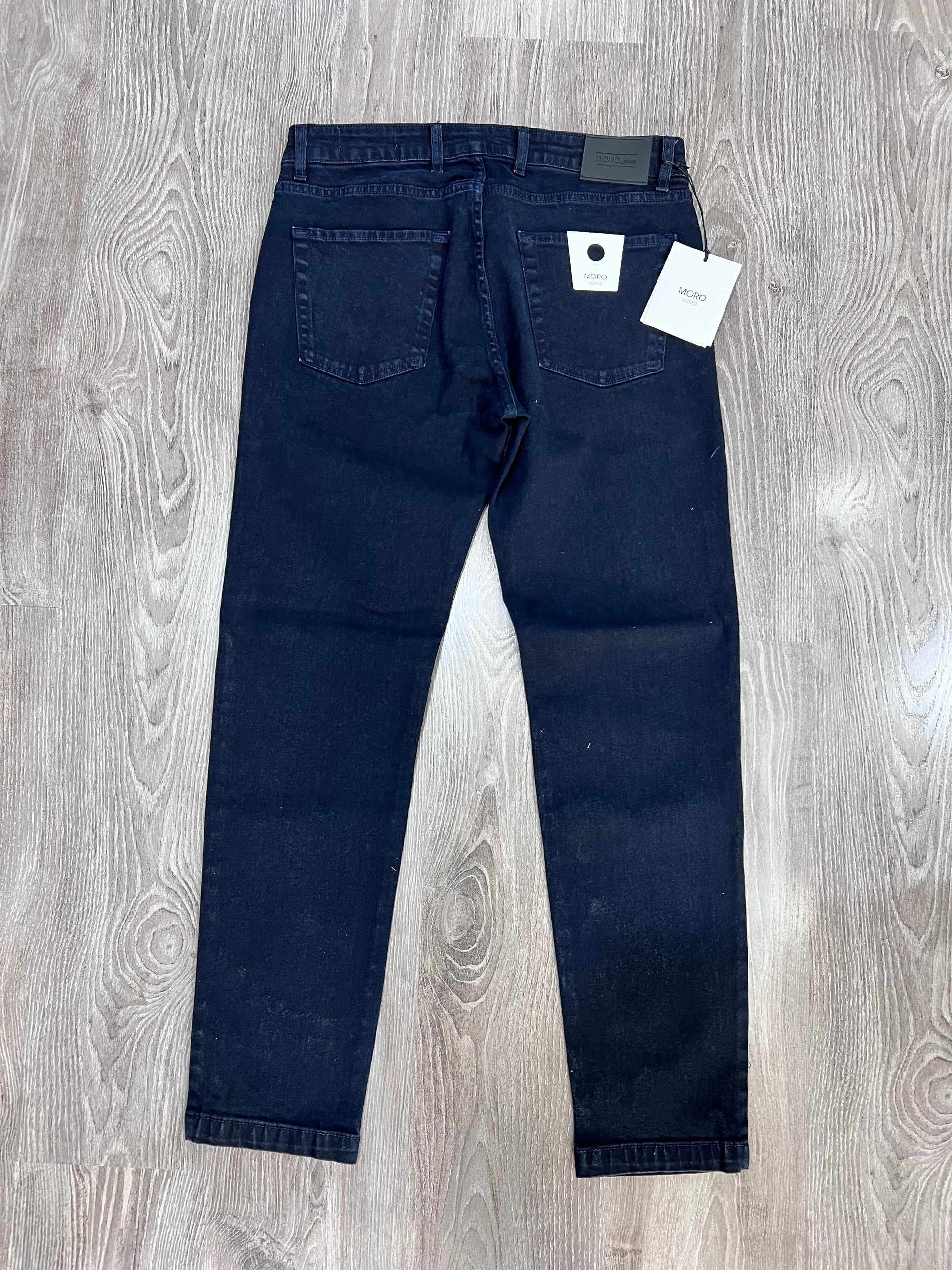 Jeans blu 5 tasche - vista posteriore vestibilità slim