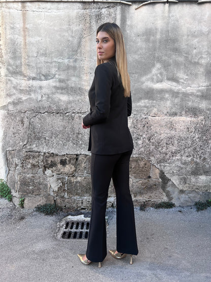  Tailleur donna nero Erica Bellucci - vista posteriore made in Italy