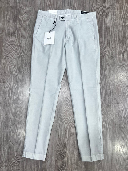 Pantalone uomo invernale fustagna spigata  grigio, vestibilità regolare Made in Italy Moro
