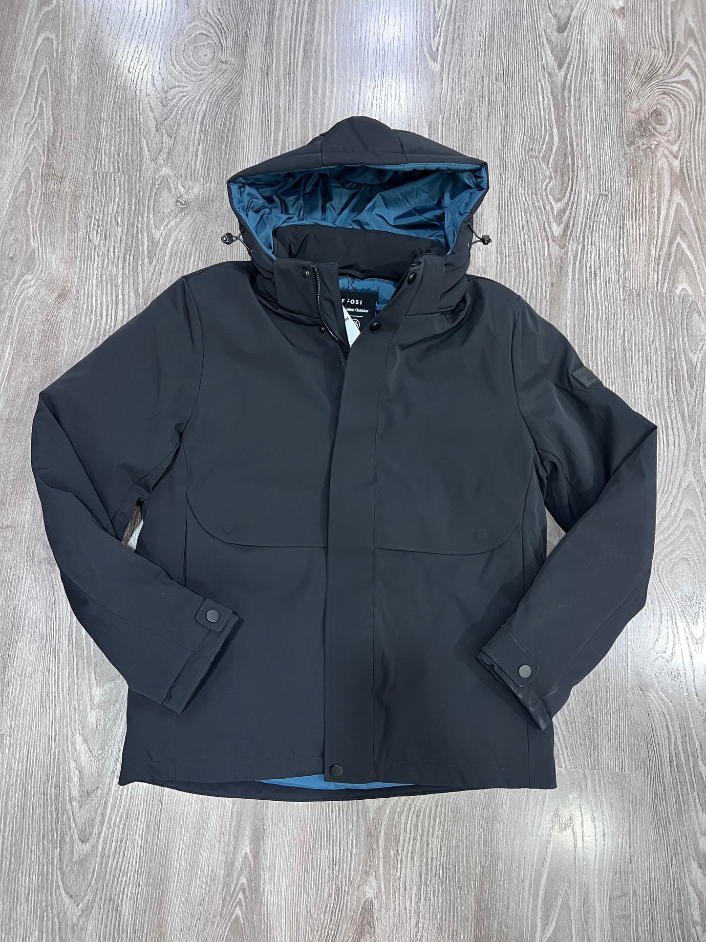 Giubbotto Uomo Portland Trapuntato con Cappuccio - Giacca Invernale Impermeabile Tiffosi