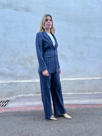 Completo tailleur donna Erica Bellucci - vista laterale blazer e pantalone