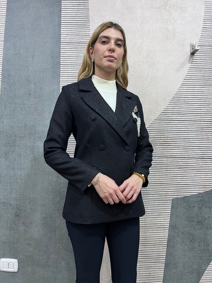 Giacca Cappotto 567 Erica Bellucci - vista laterale e dettaglio interno foderato