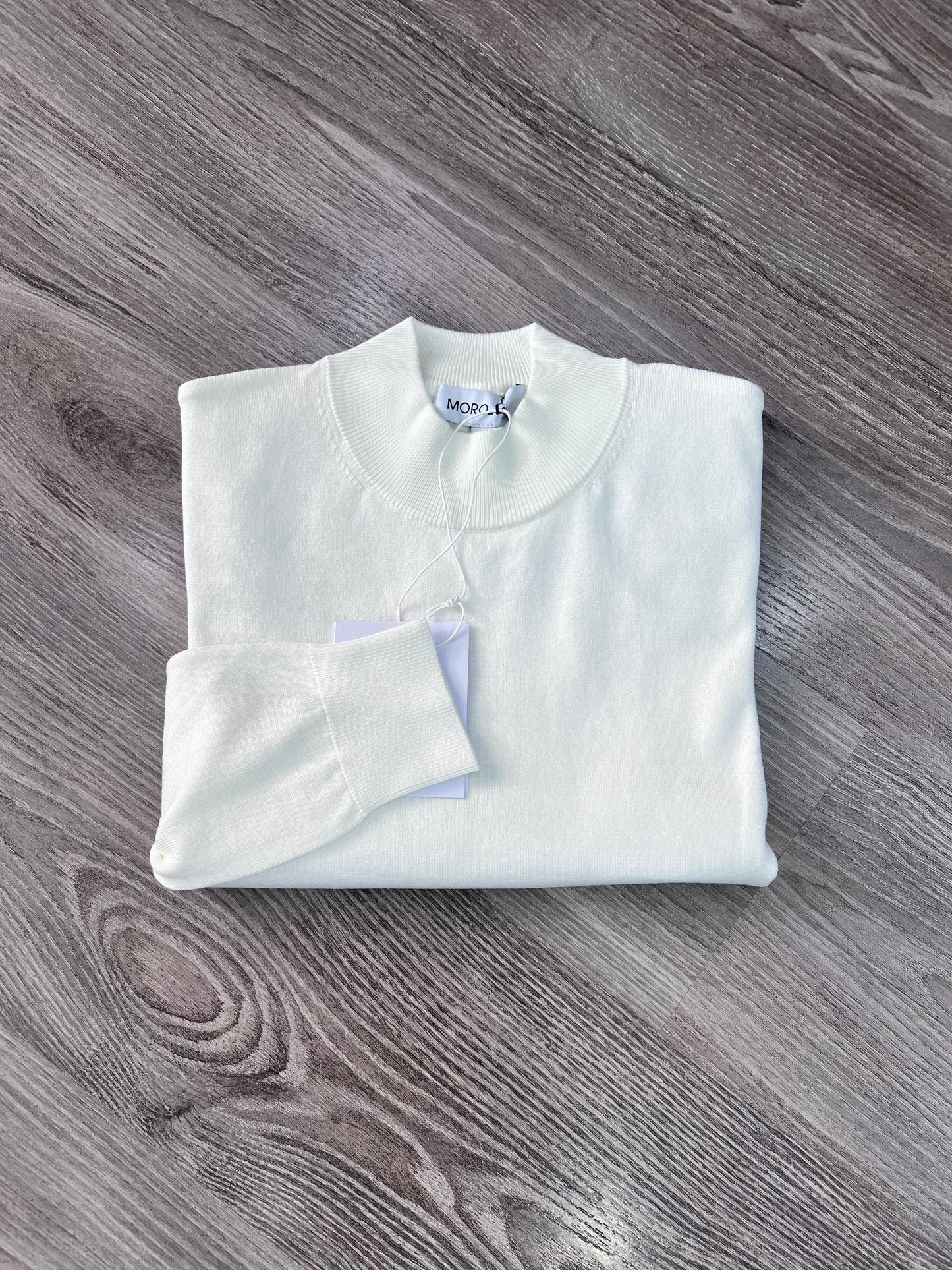 Maglia uomo mezzo collo panna elegante comfort superiore
