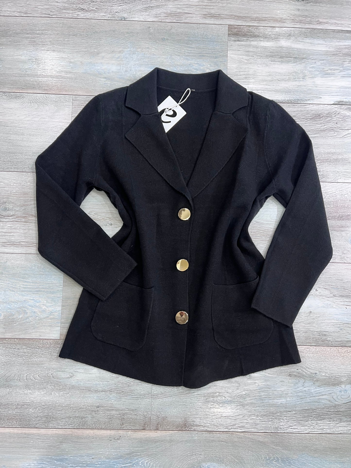 Giacca donna in lanetta disponibile in 5 colori - Vista frontale colore nero