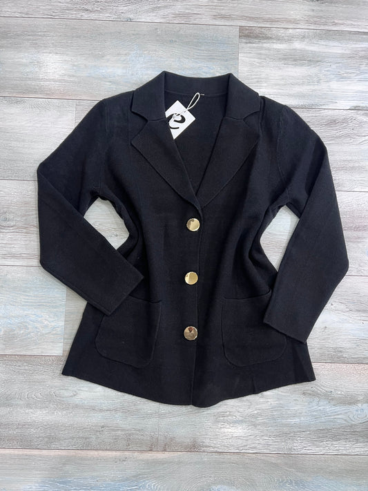 Giacca donna in lanetta disponibile in 5 colori - Vista frontale colore nero