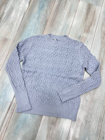 Maglia donna manica lunga geometrica in Modal e Viscosa - dettaglio texture
