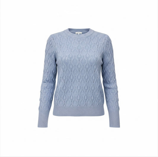 Maglia Donna Girocollo Geometrica - Manica Lunga Invernale 6 Colori