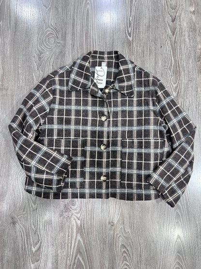 Giacca Tweed a Quadri Imbottita - Vestibilità Over Made in Italy