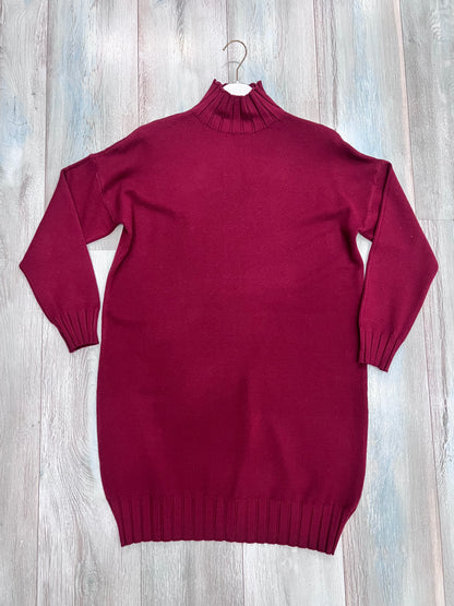 Abito midi lanetta rasata donna colore [bordeaux] taglia unica
