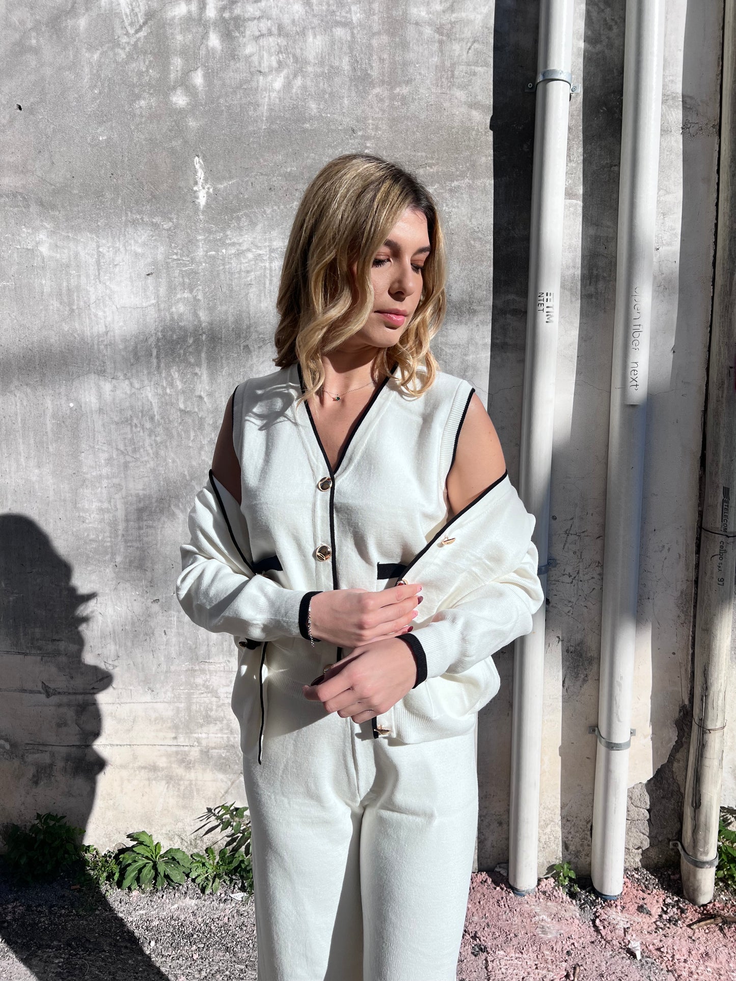 Completo donna 3 pezzi - outfit invernale elegante taglia unica
