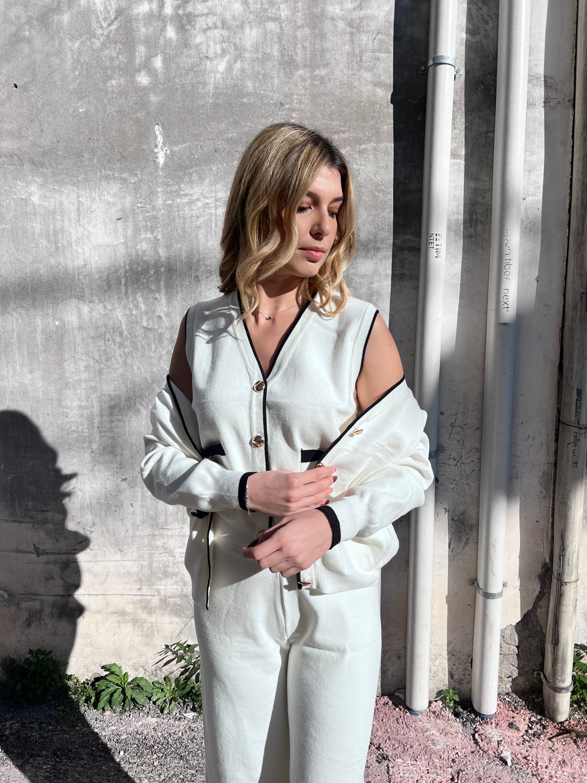 Completo donna 3 pezzi - outfit invernale elegante taglia unica
