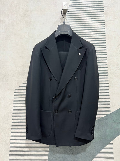 Black Double Breasted Suit