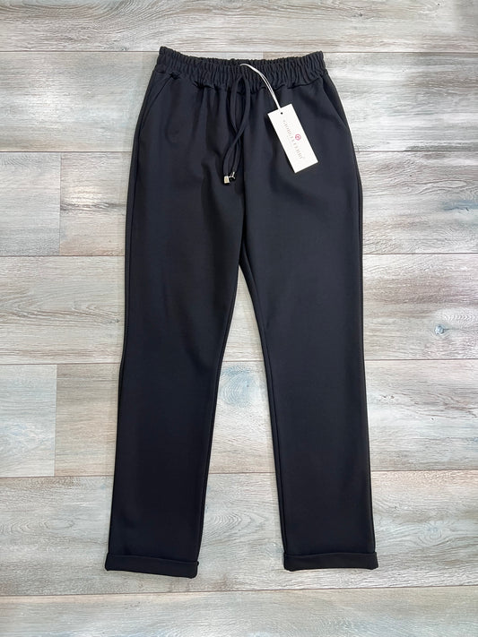 Pantalone donna Punto Milano Made in Italy - Vista frontale - colore nero
