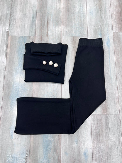 Completo invernale donna - Lanetta premium 65% Viscosa 35% Nylon - colore  nero