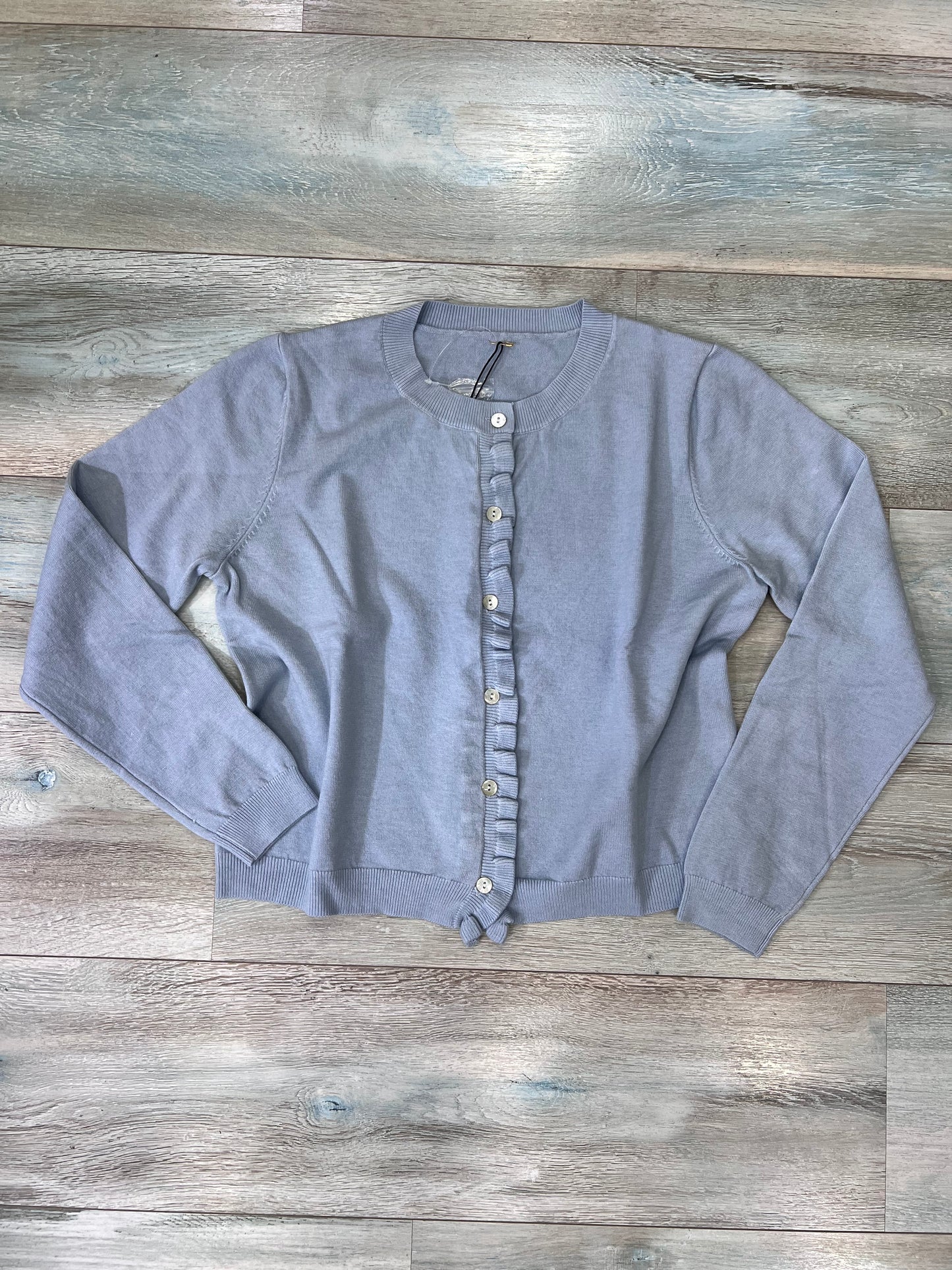 Cardigan donna elegante lanetta premium con rouge e bottoni - dettaglio frontale
