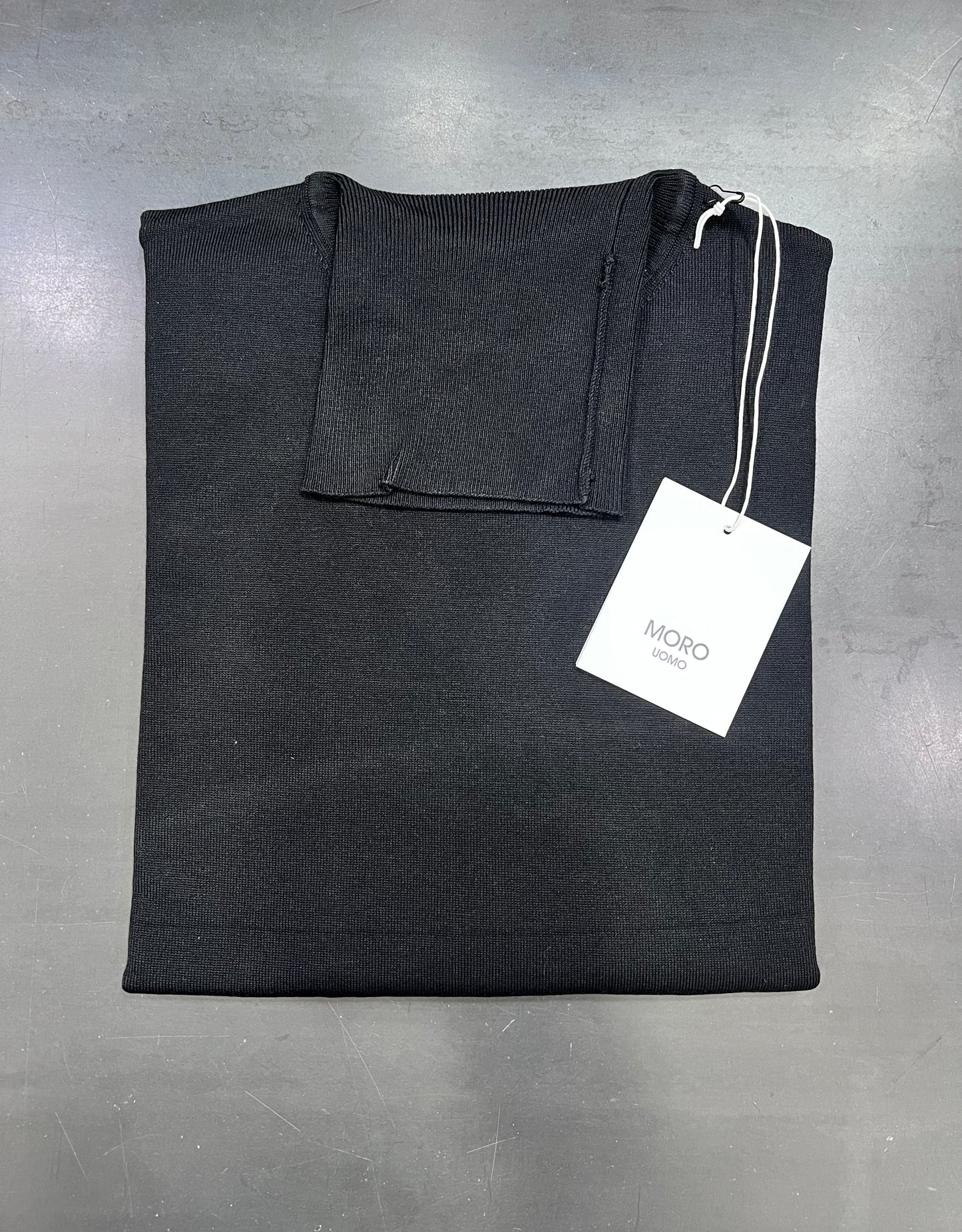 Maglia Dolce Vita Uomo Viscosa Premium - Collo Alto Nero & Blu