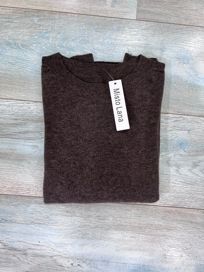 Maglia Donna Misto Lana Girocollo - Manica Lunga 5 Colori