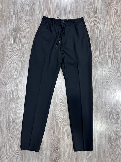 Pantalone uomo estivo poly viscosa estivo colore nero Made in Italy 