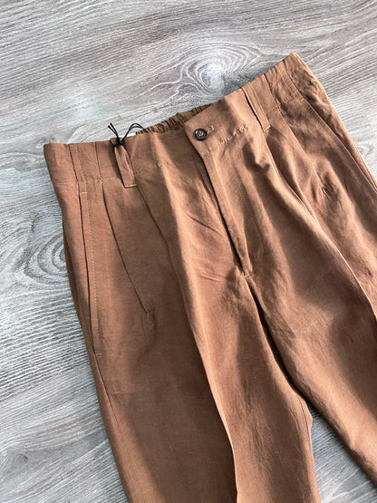 Pantalone Sartoriale con Pince ME82 | Tencel e Lino | Made in Italy