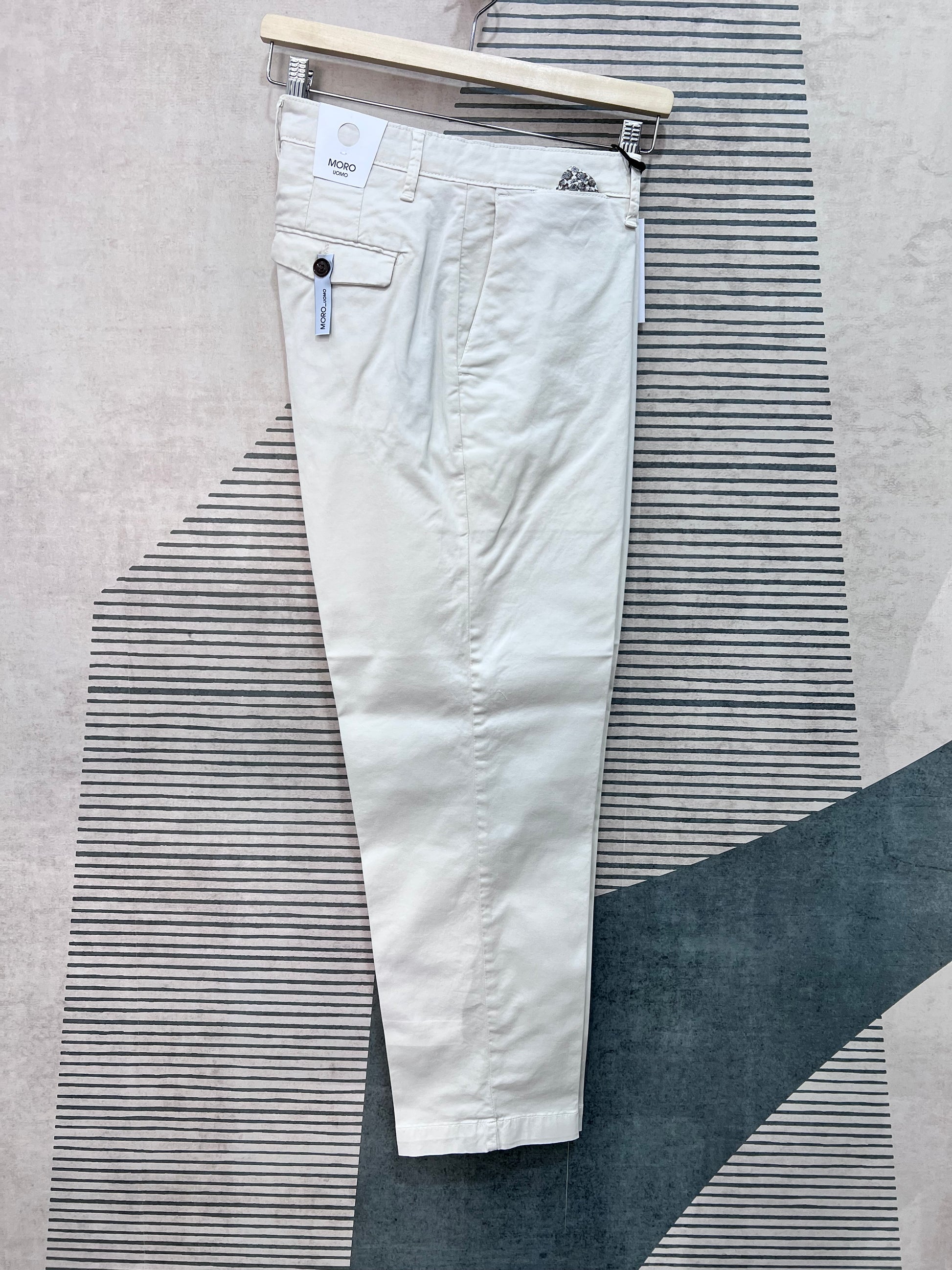 Pantalone uomo 603 cotone star white Made in Italy – Frarò