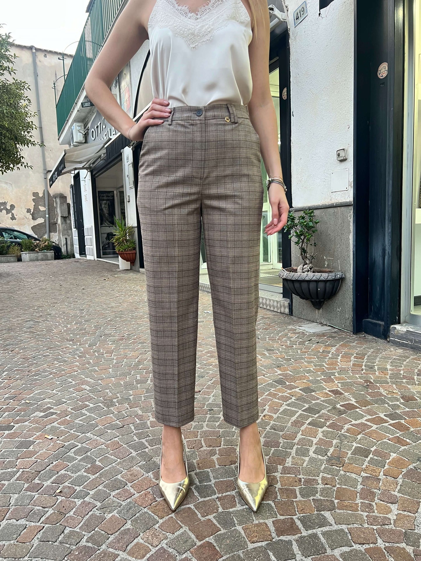 Pantalone Quadri 053 ( Tg. 42 - 48 - 50)