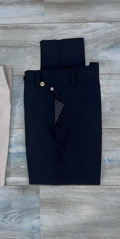 Pantalone capri donna vita alta colore nero con tasche a filo – Made in Italy Erica Bellucci
