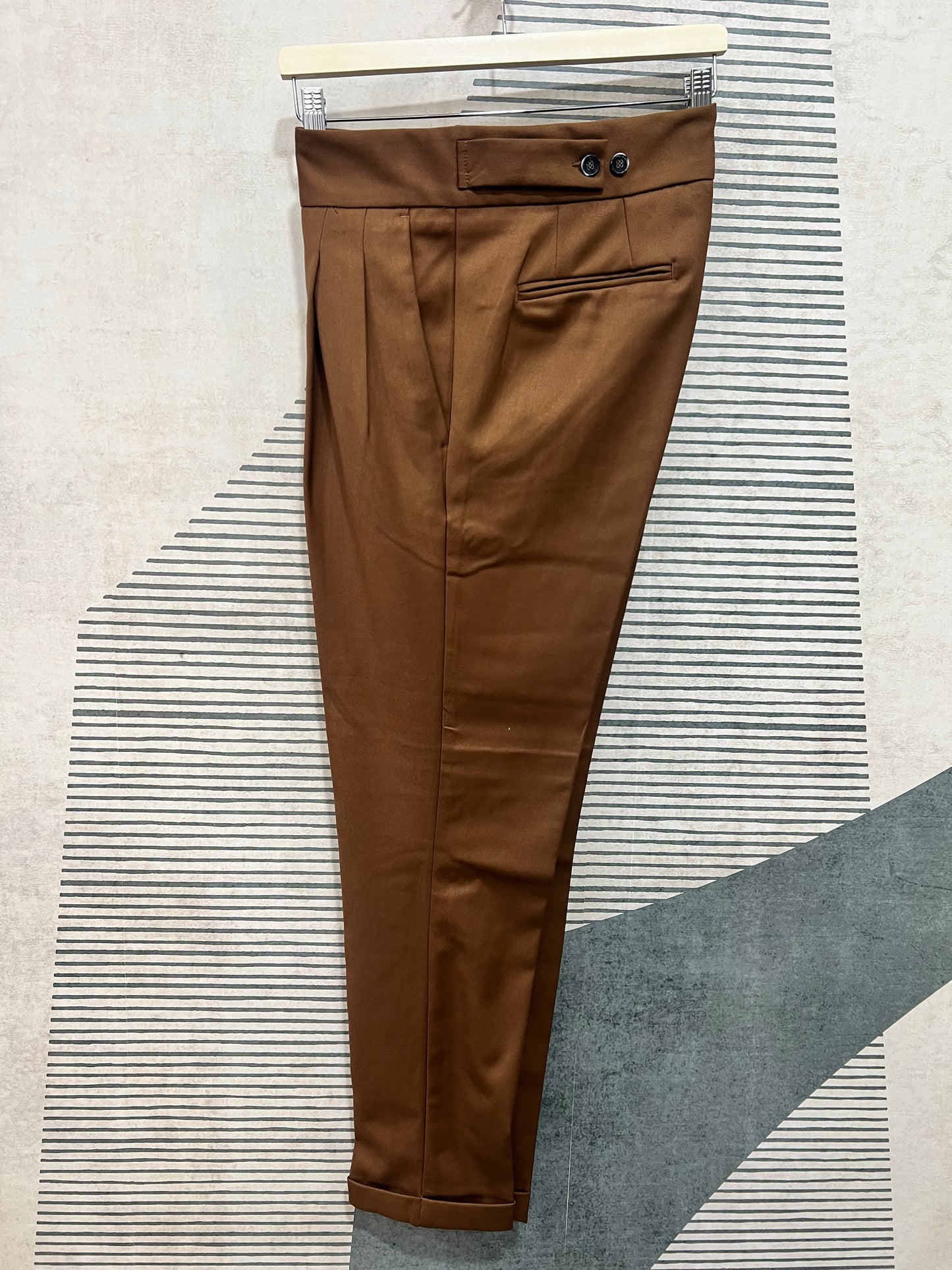 Pantalone Sartoriale 31 | Alta Vita | Invernale| Nero | Bruciato ( Solo Tg. 46 - 48 - 52)