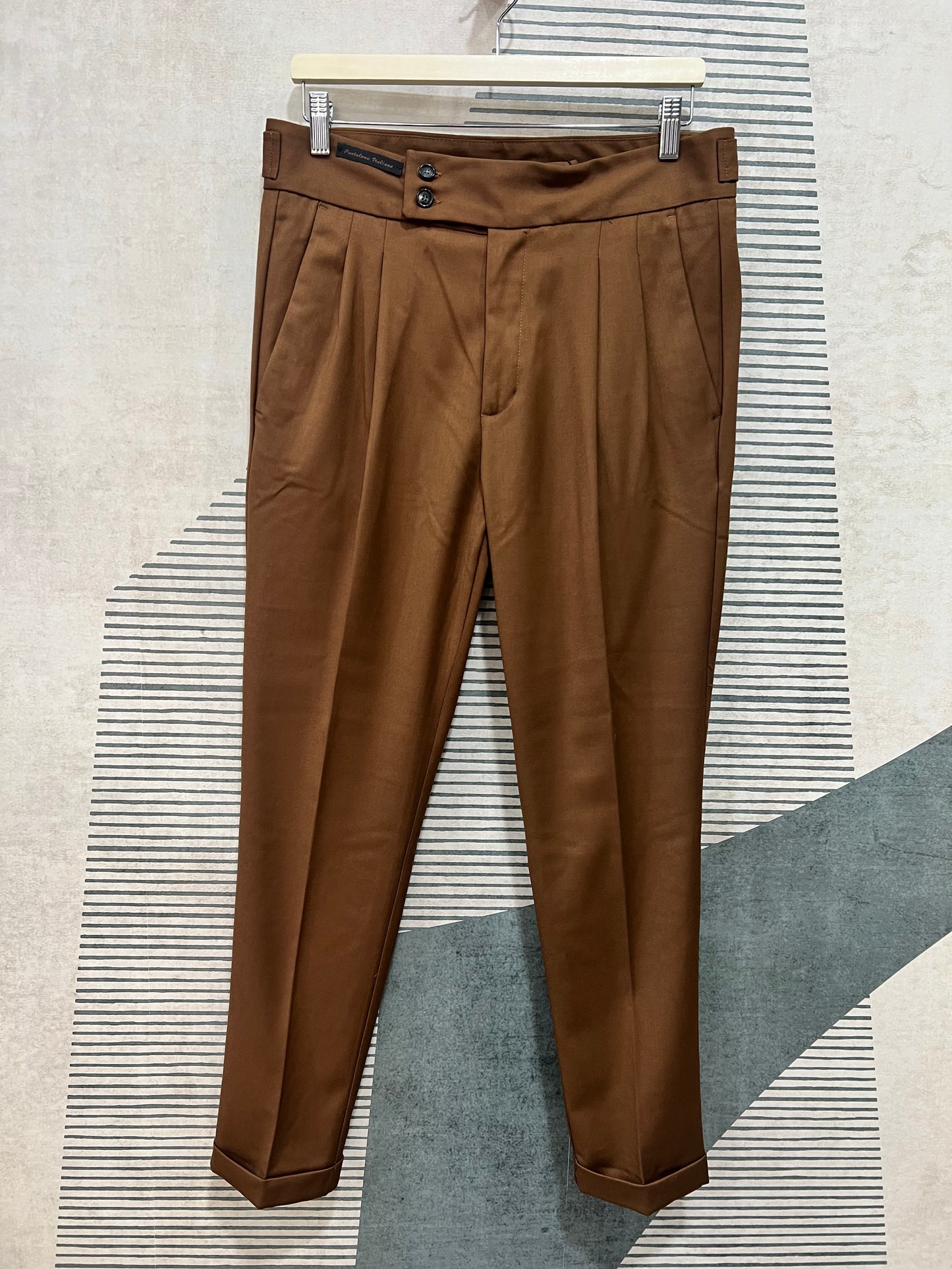 Pantalone Sartoriale 31 | Alta Vita | Invernale| Nero | Bruciato ( Solo Tg. 46 - 48 - 52)