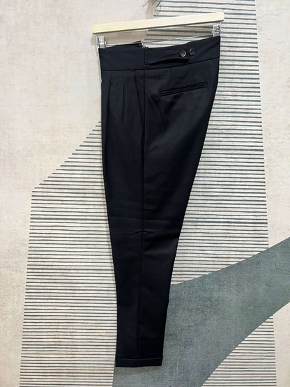 Pantalone Sartoriale 31 | Alta Vita | Invernale| Nero | Bruciato ( Solo Tg. 46 - 48 - 52)
