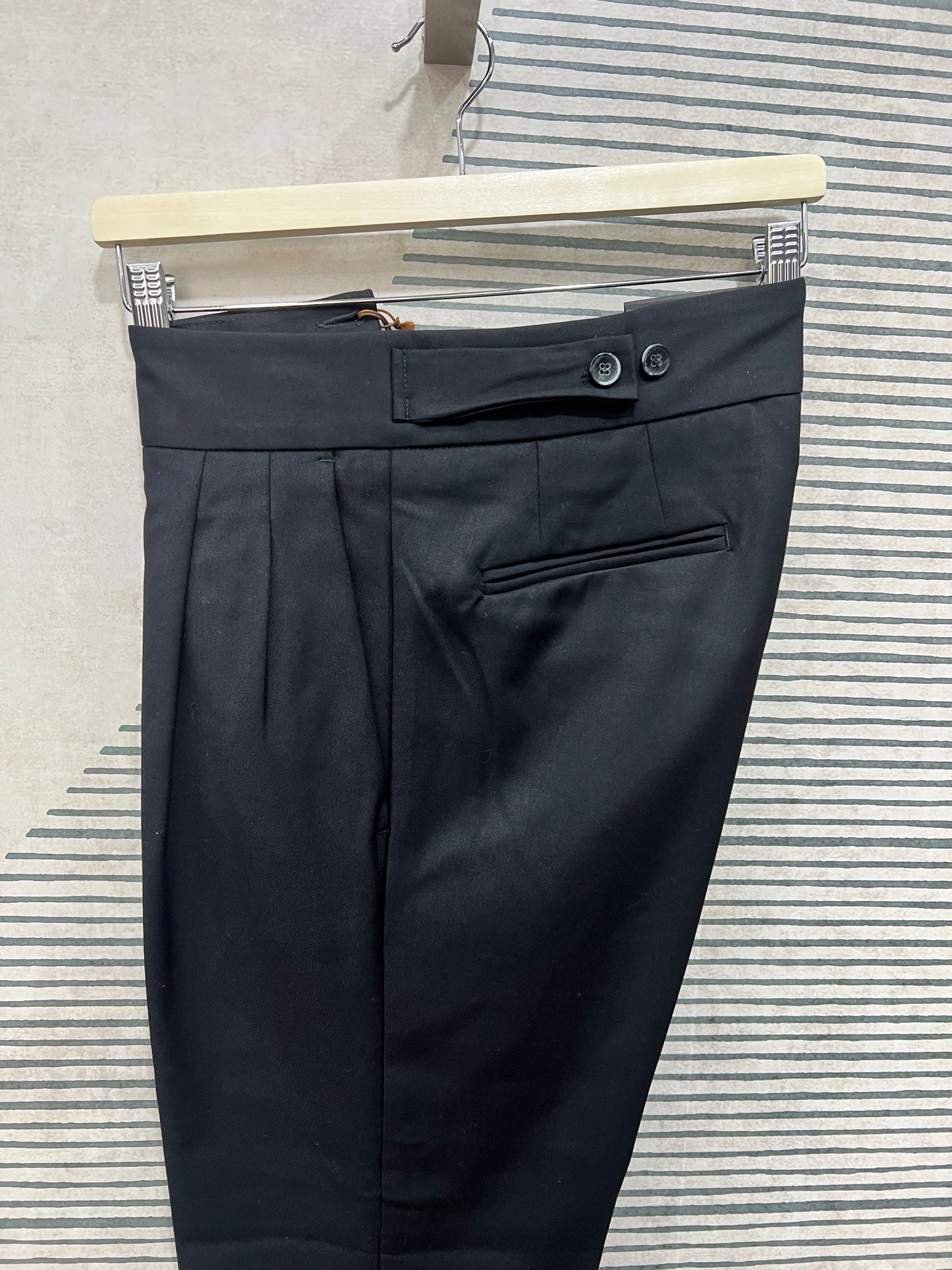 Pantalone Sartoriale 31 | Alta Vita | Invernale| Nero | Bruciato ( Solo Tg. 46 - 48 - 52)