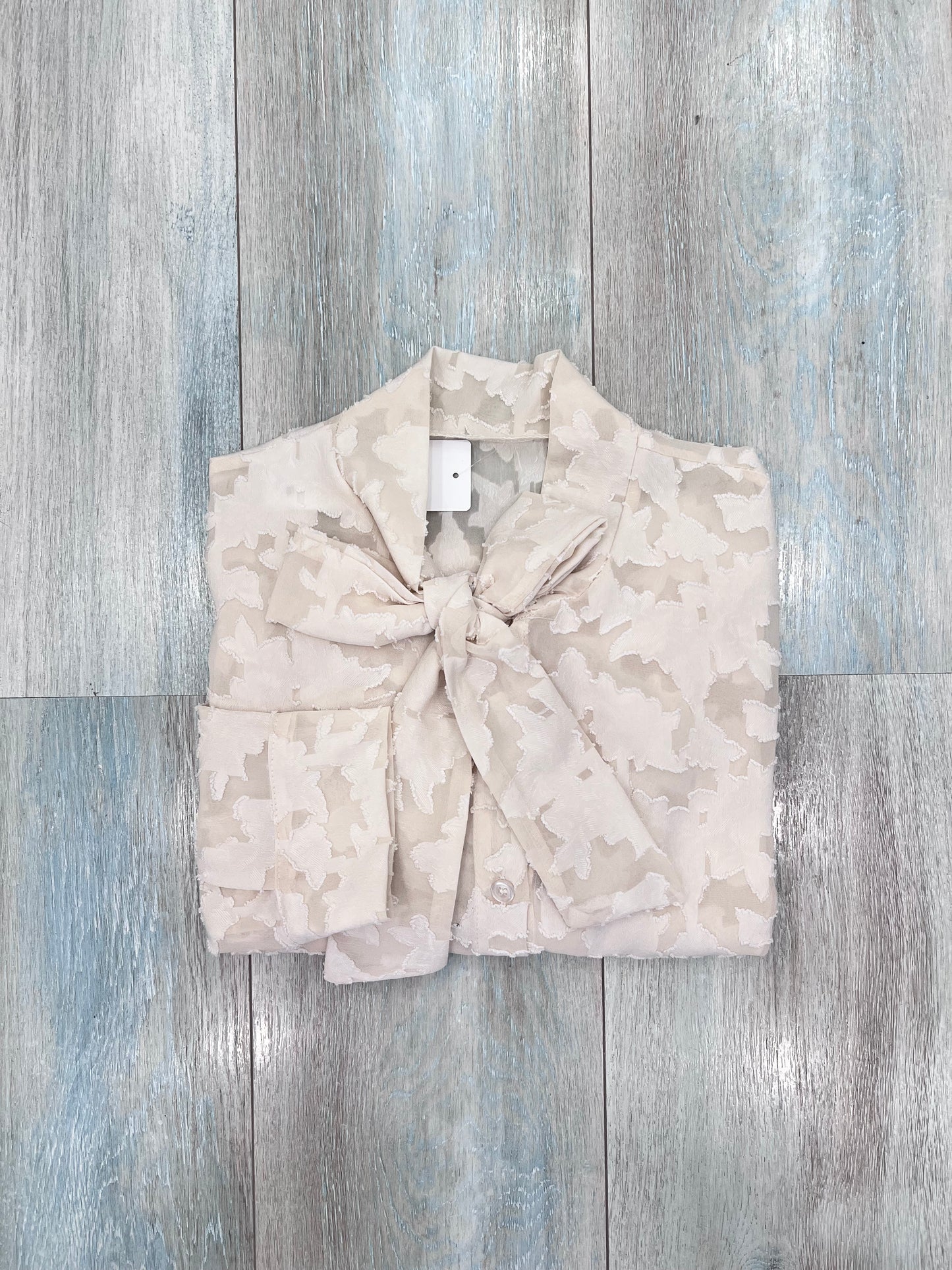 Camicia donna mod. Charlotte colore Beige chiaro – Camicia estiva elegante taglia unica – Frarò
