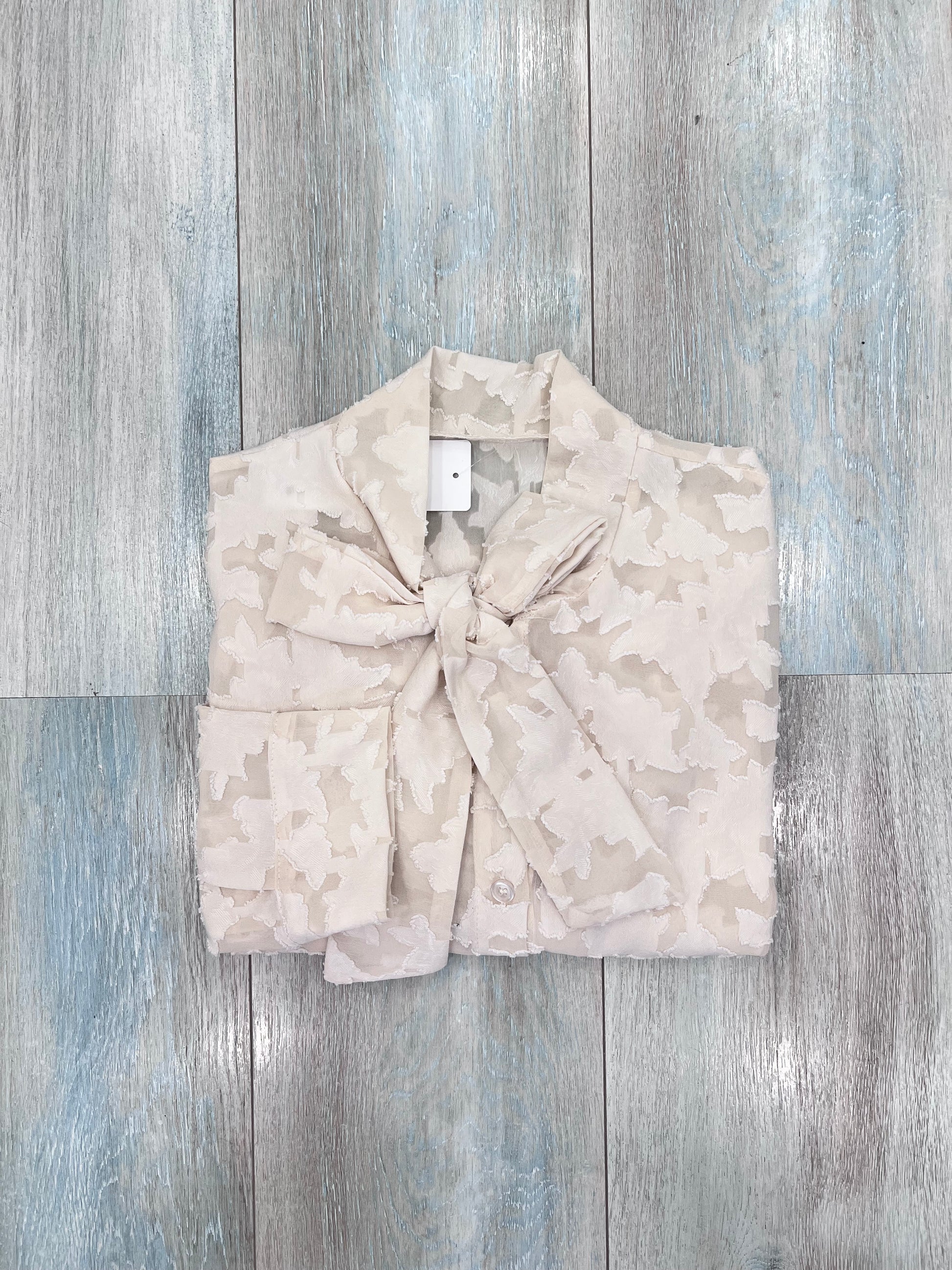 Camicia donna mod. Charlotte colore Beige chiaro – Camicia estiva elegante taglia unica – Frarò
