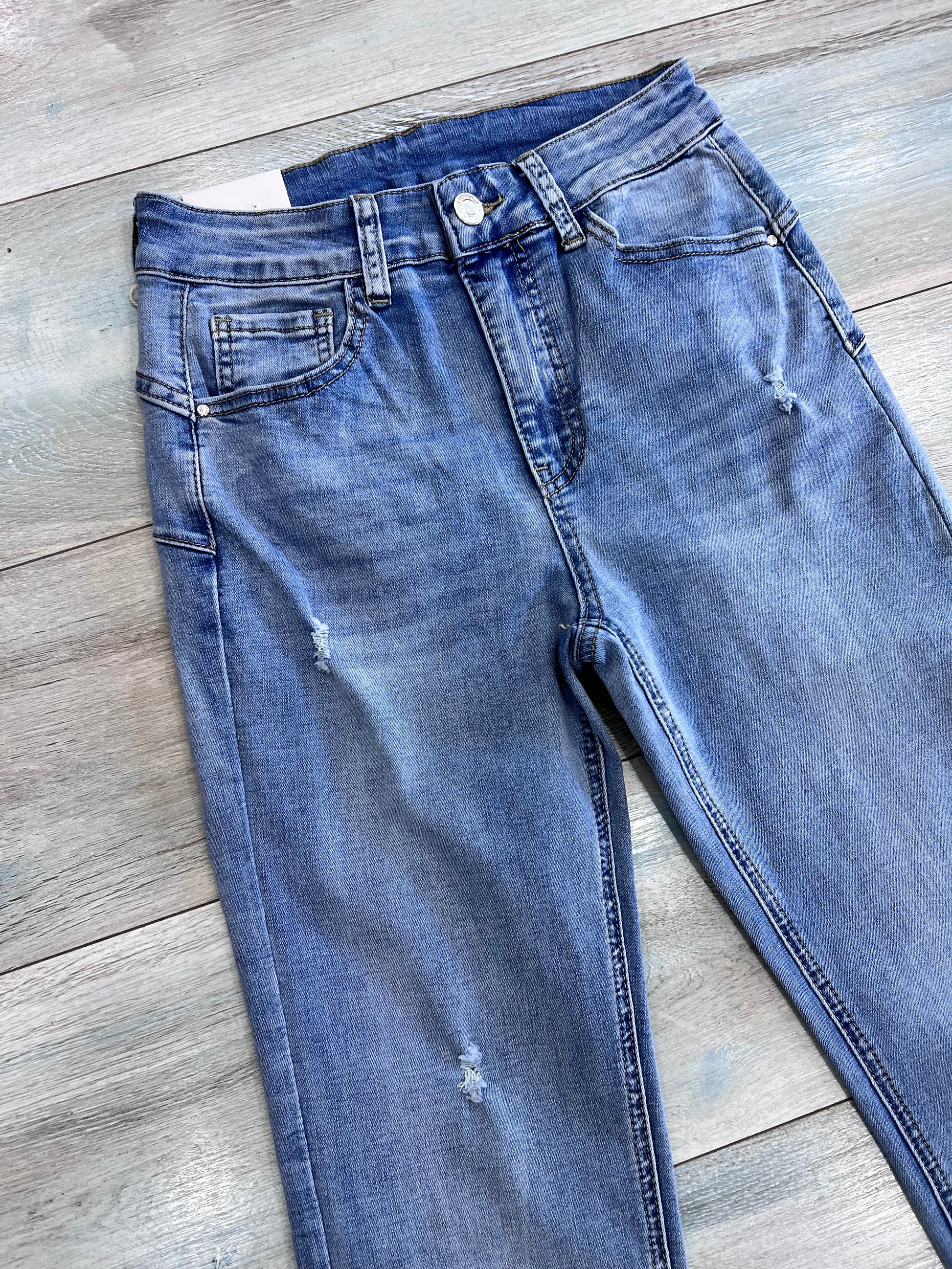 Dettaglio vita alta jeans skinny curvy donna taglie 42-52 – Frarò
