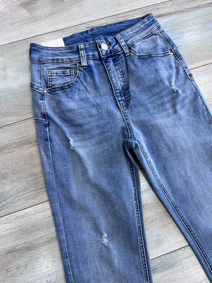 Dettaglio vita alta jeans skinny curvy donna taglie 42-52 – Frarò
