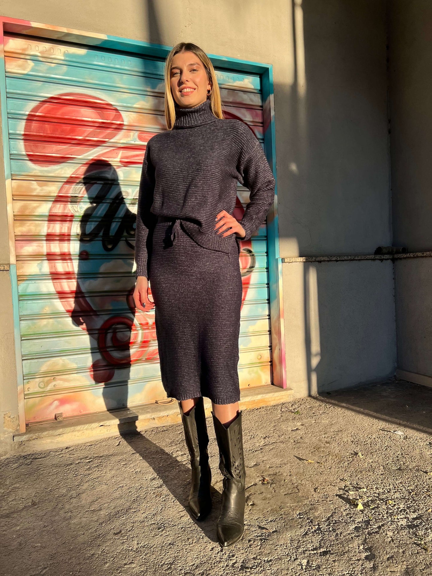 Coordinato Muffin blu - Abbigliamento donna casual