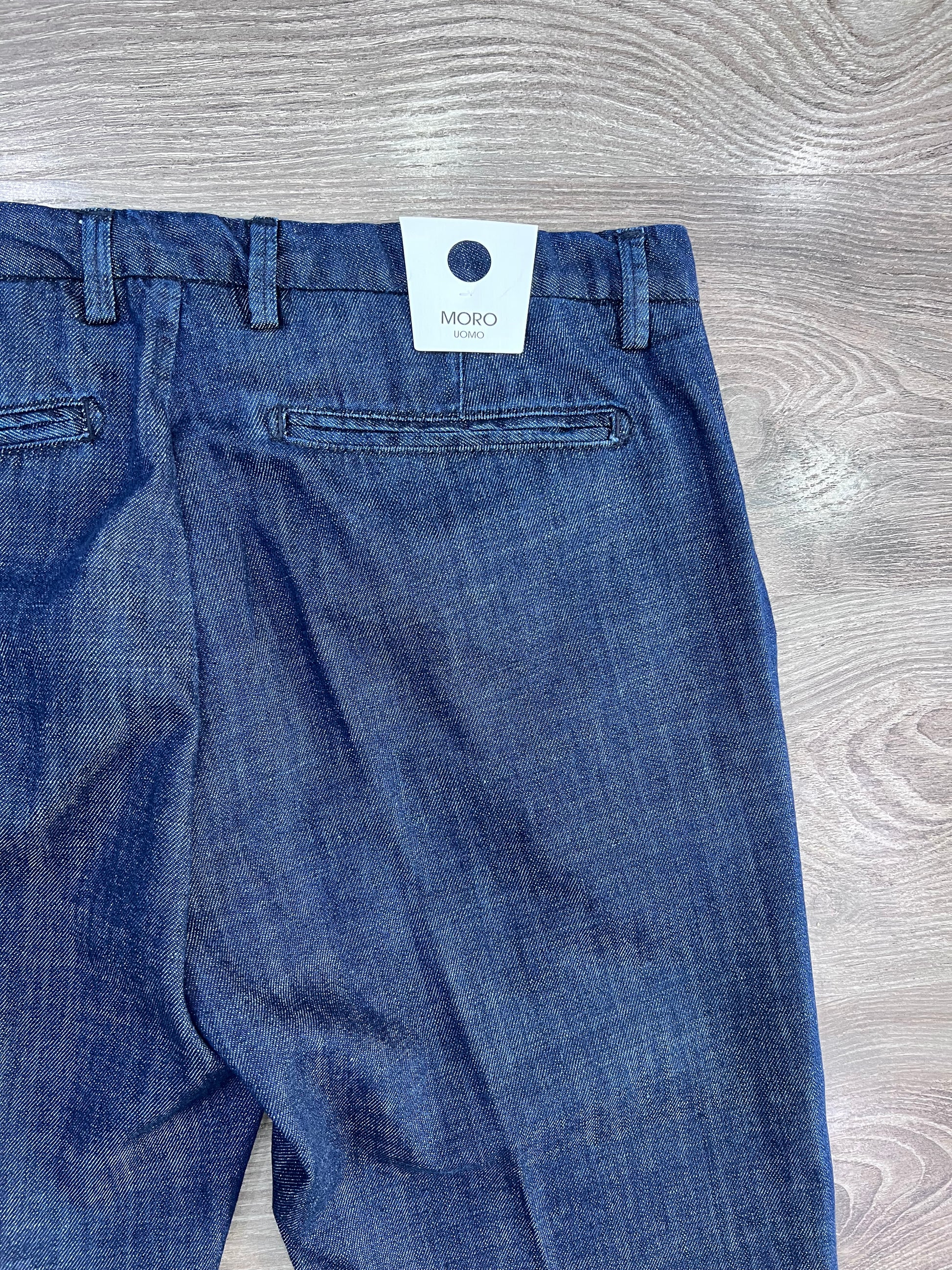 Dettaglio tasche a friso sul retro – jeans sartoriale uomo MEJ Frarò