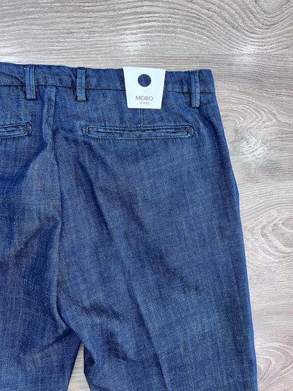 Dettaglio tasche a friso sul retro – jeans sartoriale uomo MEJ Frarò