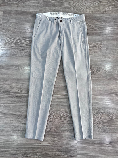 Pantalone uomo tinto in filo colore perla – vista frontale – Frarò Made in Italy