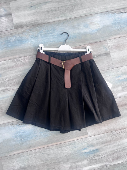 Shorts a gonna donna in cotone colore nero - taglia unica fino alla 46 - Frarò
